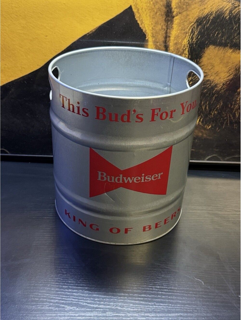 Budweiser Metal Keg Ice Bucket This Bud’s For You Beer Tub Barware 2022